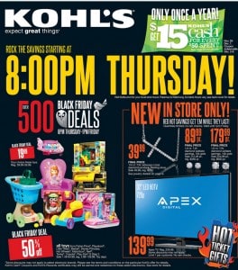 Kohls black friday ad