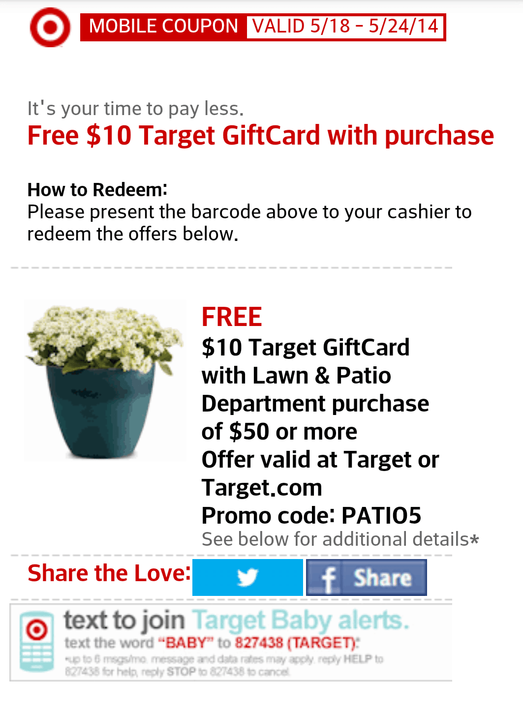 Target mobile coupons codes