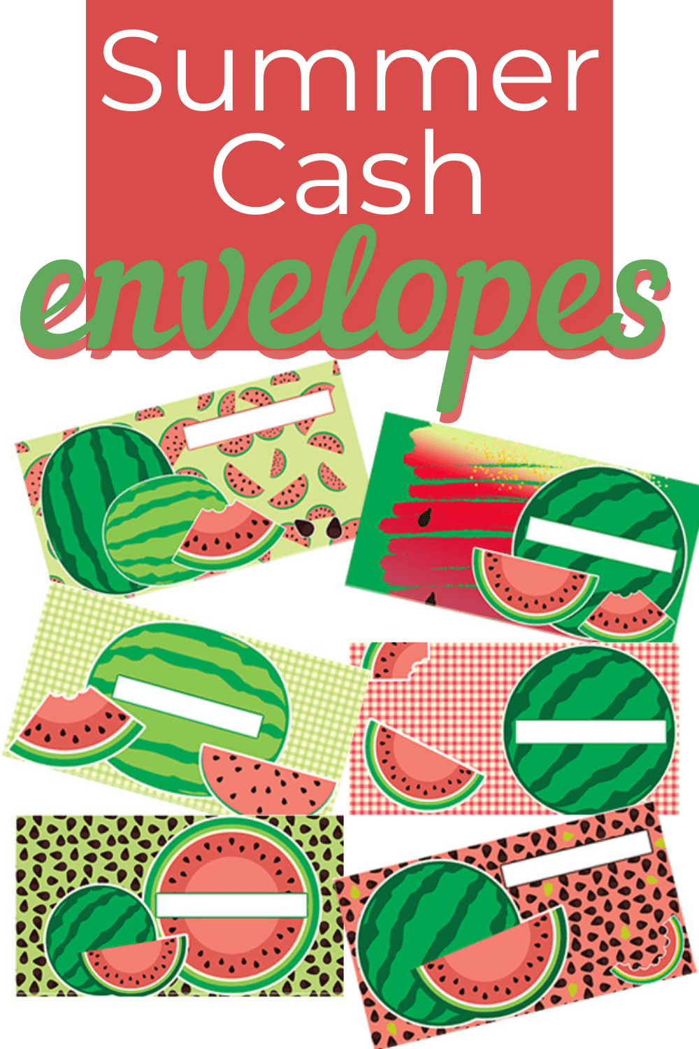 Check out these summer-themed cash envelope templates available today. Cash budget and stay organized this summer with these fun collections. via @mystayathome