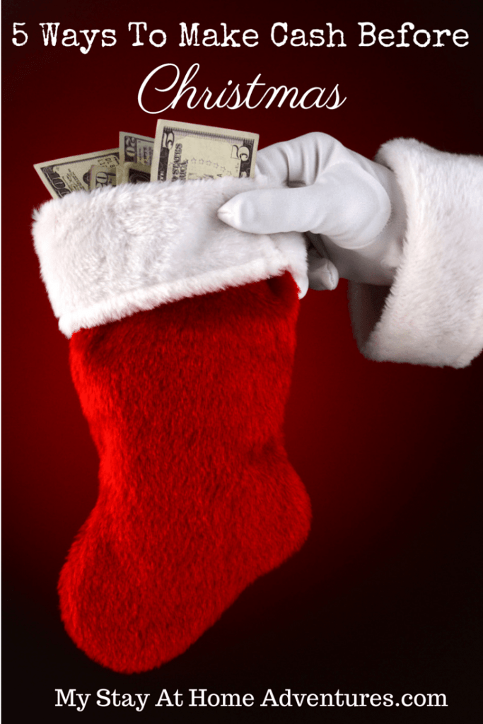 There are five easy ways to make extra cash for Christmas if you start today!