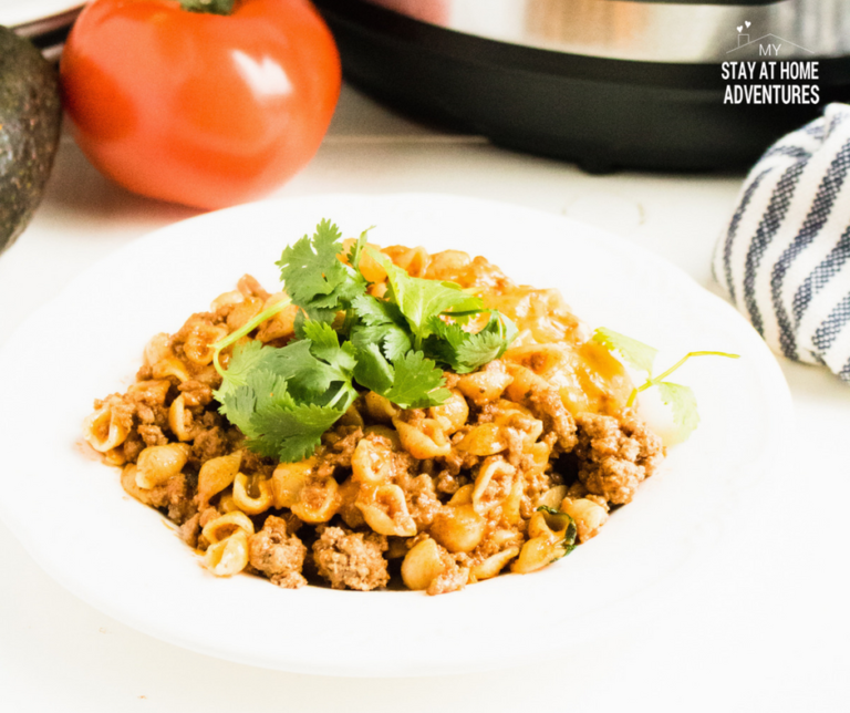 Instant Pot Cheesy Taco Pasta Recipe