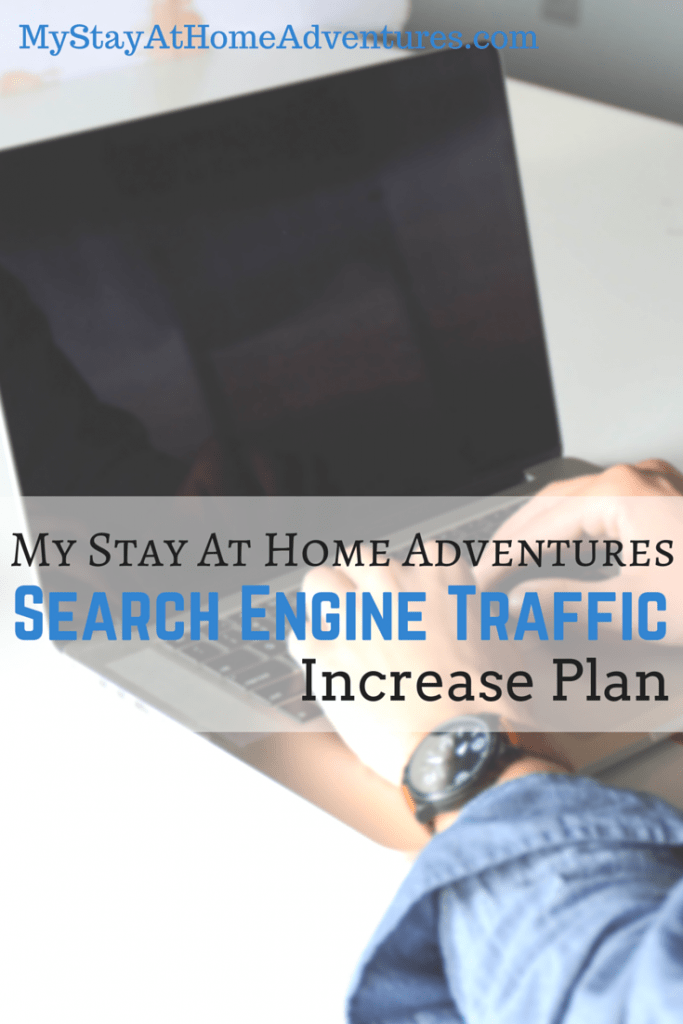 As a blogger  I want to take My Stay AT Home Adventures to the next level. This includes increasing my organic search traffic. Read how I am planning on doing this.