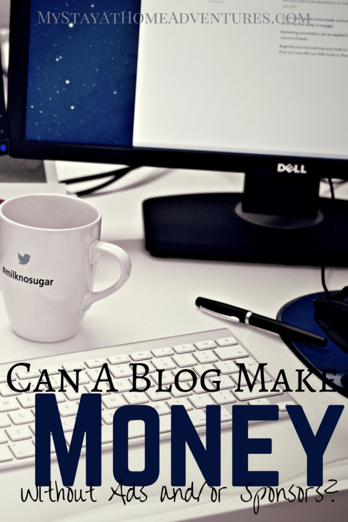 Can A Blog Make Money Without Ads and Sponsors? Many of us bloggers ask ourselves this question. Over and over again. Learn the answer here.