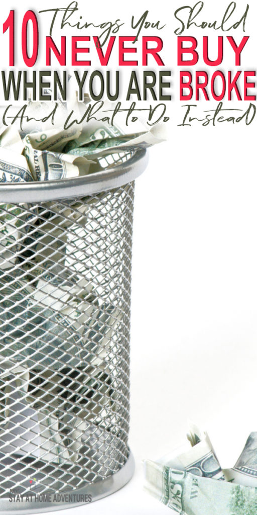 When you are having money problems there are 10 Things You Shouldn't Buy When You Are Struggling Financially that you can live without.