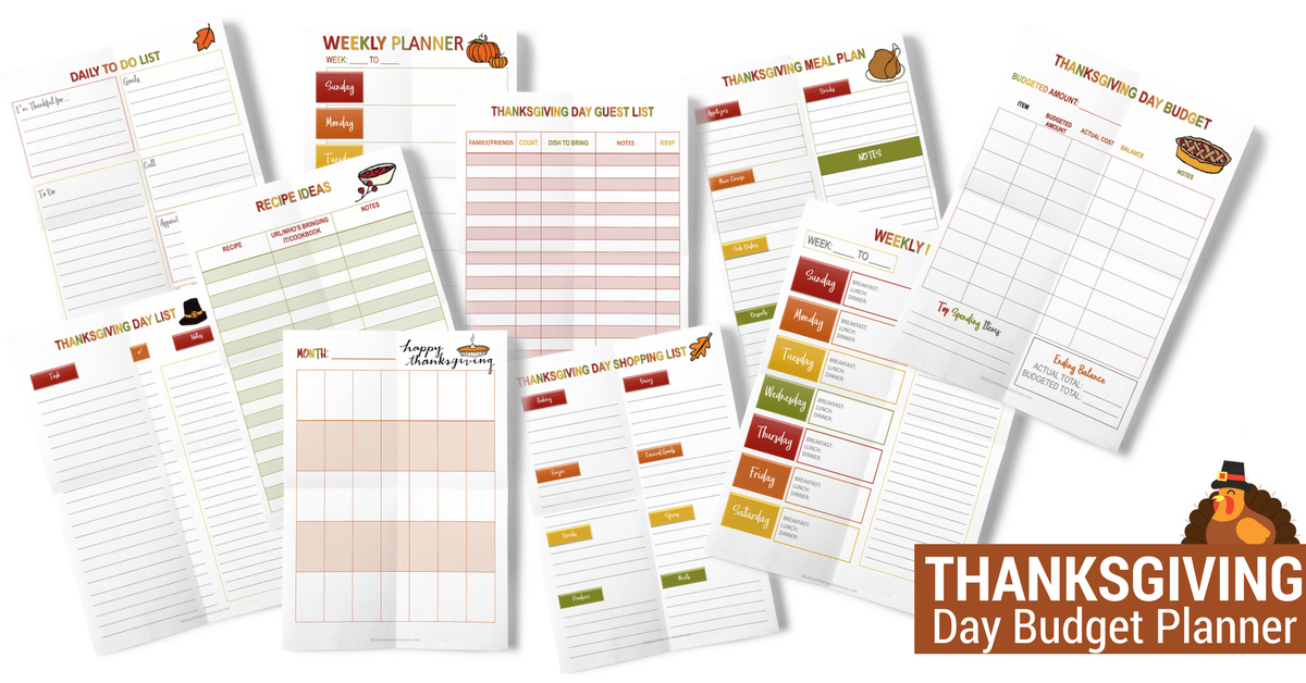 A quick and fast Thanksgiving Survival Guide to help everyone stay on track and enjoy their Thanksgiving Day. Free downloadable planner available.