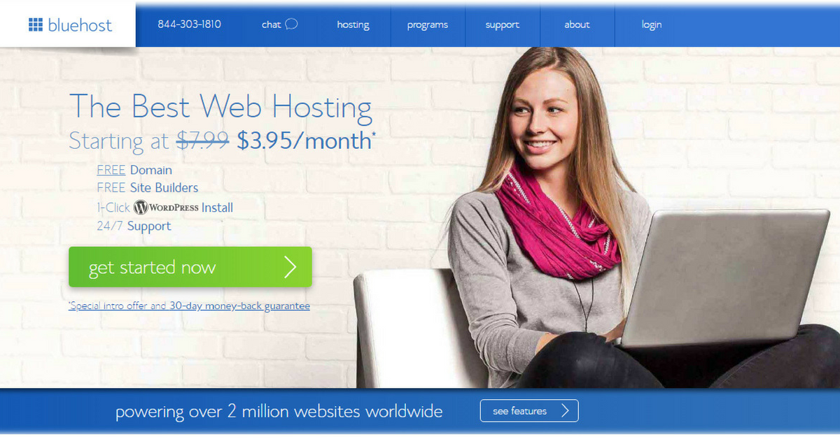 Start a blog with Bluehost