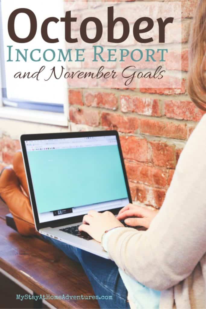 October was an amazing month for My Stay At Home Adventures. To be honest one of the best! Read October Income Report and November Goals to find out how amazing it was!