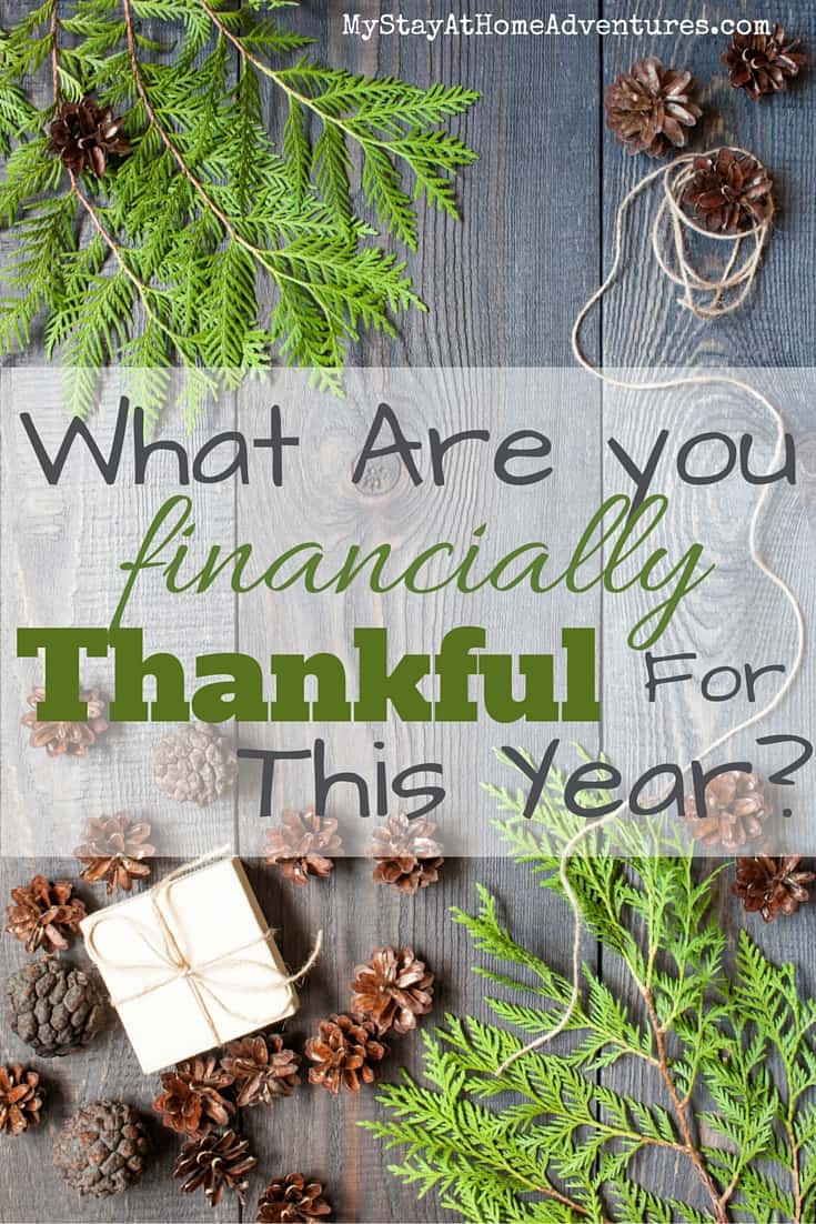 What Are you financially Thankful For This Year? I have to be honest and said that the road to debt freedom has taught me to be thankful of so many things including my finances and the way we manage them.