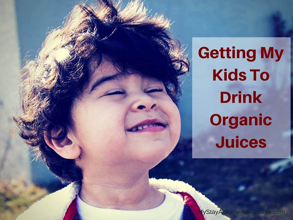 Learn how we are getting my kids to drink organic juices.  #Ad 