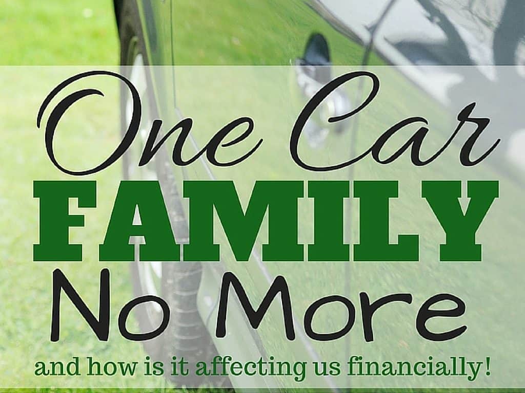 We have a confession to make. We are no longer a one car family! Read how adding another vehicle affected our finances and why we did it.