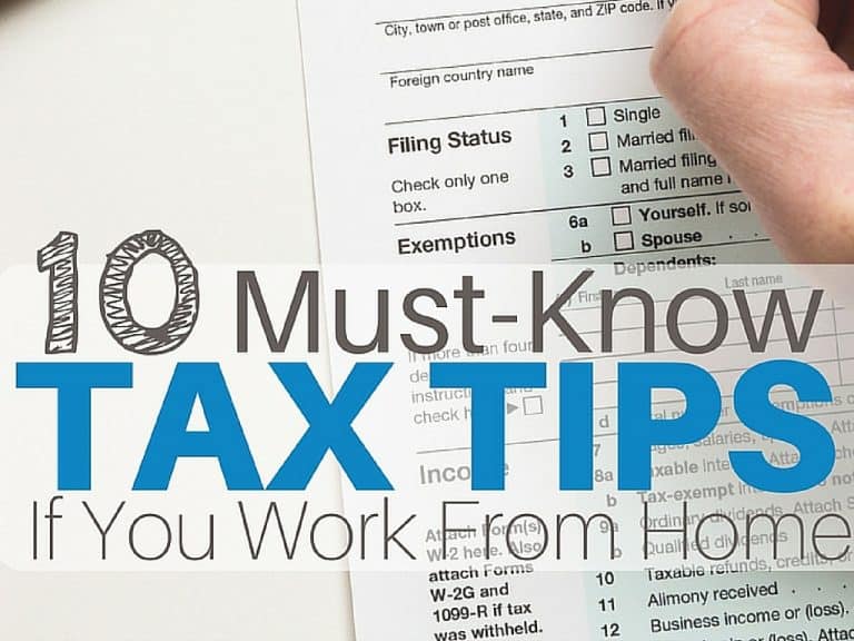 10 Must-Know Tax Tips If You Work From Home