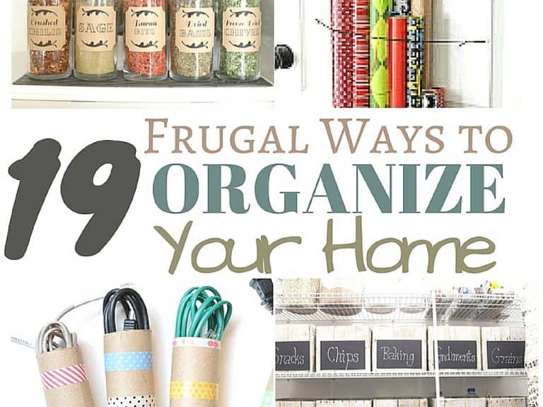 19 Frugal Ways to Organize Your Home