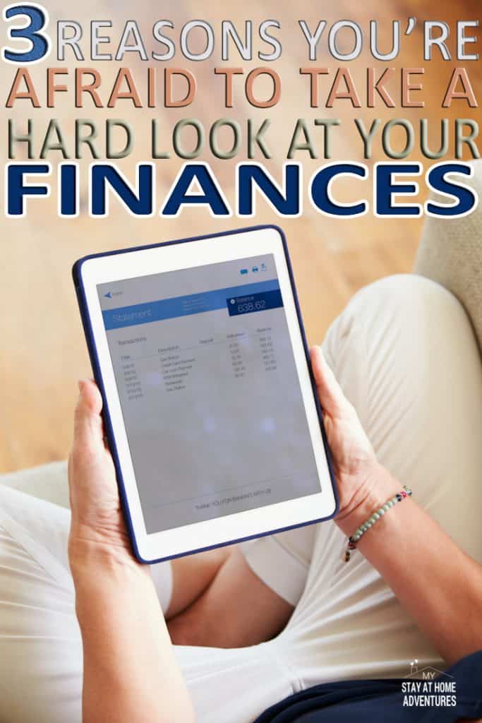 Why are we afraid to look at our personal finances? Learn 3 reasons most of us are afraid to look at our finances and learn how you can overcome this fear and start taking control of your finances with this steps.