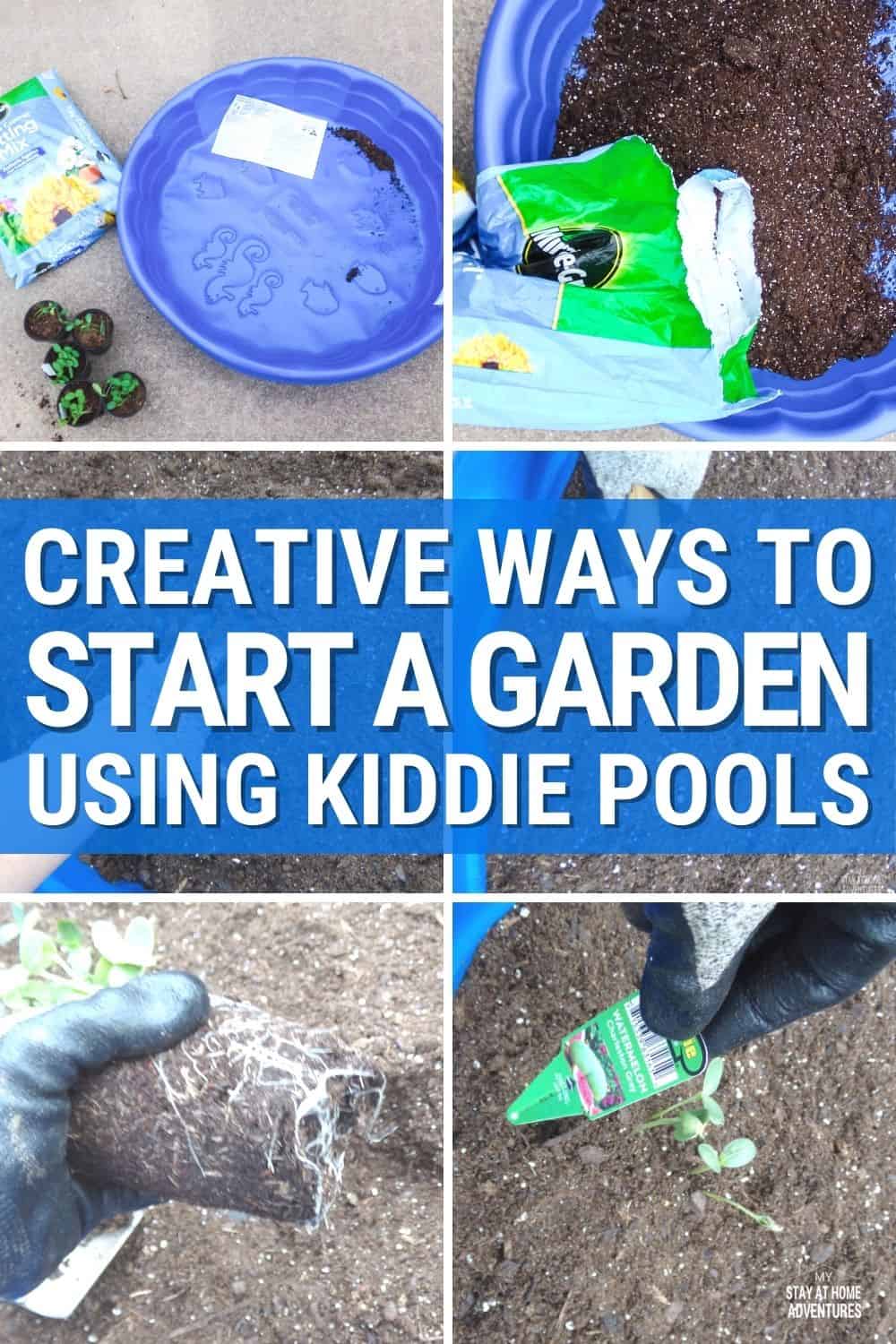 Are you looking for an incredibly inexpensive way to garden? You can build your own kiddie pool garden for as little as $10! via @mystayathome
