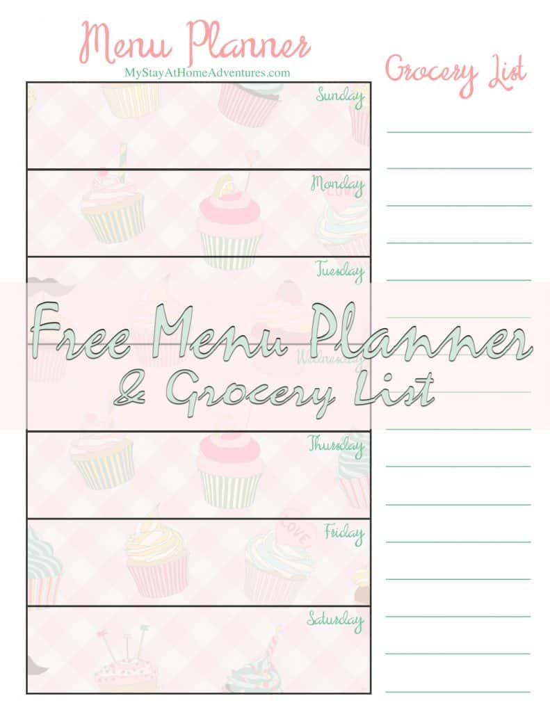 Want to start meal planning? Get this free menu planner and grocery list printable for free! Learn the benefits of meal planning and start today!