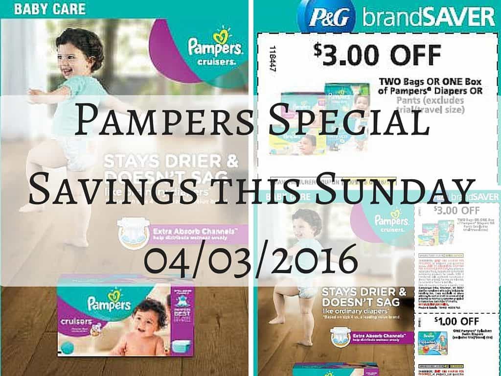 Pampers Special Savings this Sunday 04_03_2016