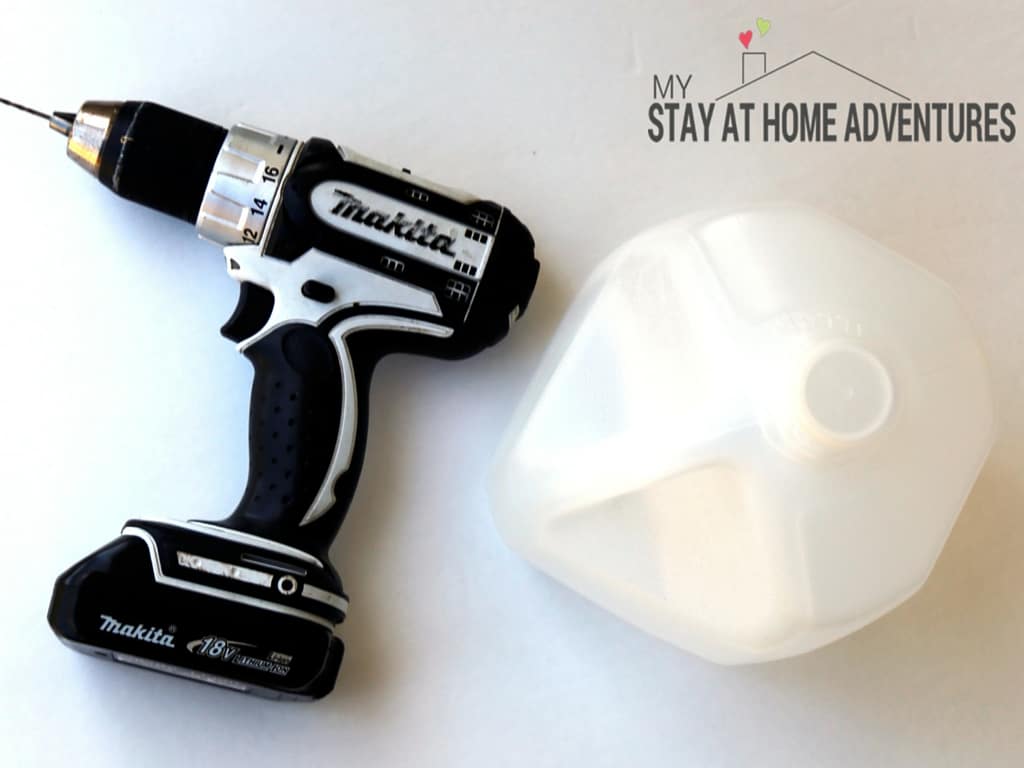 How Do You Make A Gallon Milk Jug Into A Watering Can?