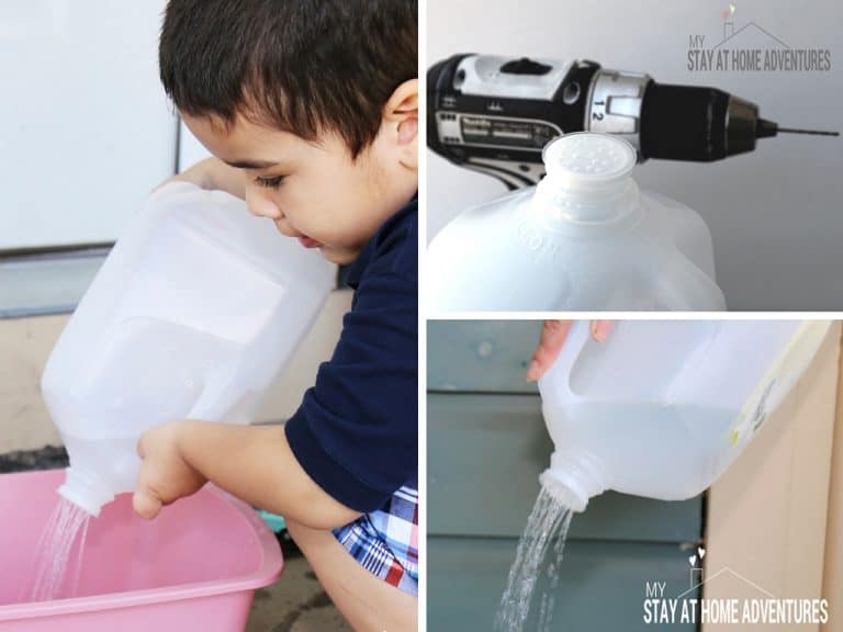How Do You Make A Gallon Milk Jug Into A Watering Can?
