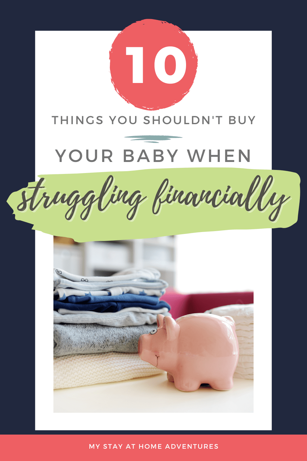 It's never easy to struggle financially, and it can be even more challenging when you have a baby. Here are ten things that we recommend you leave on the shelf. via @mystayathome