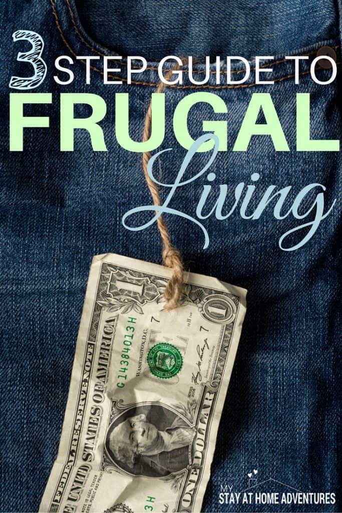 There’s saving money and then there is living frugally. There is a difference in the two, learn the difference with the 3 step guide to frugal living.