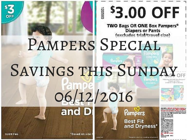 Pampers Diapers June Coupon Offers #PampersSavings
