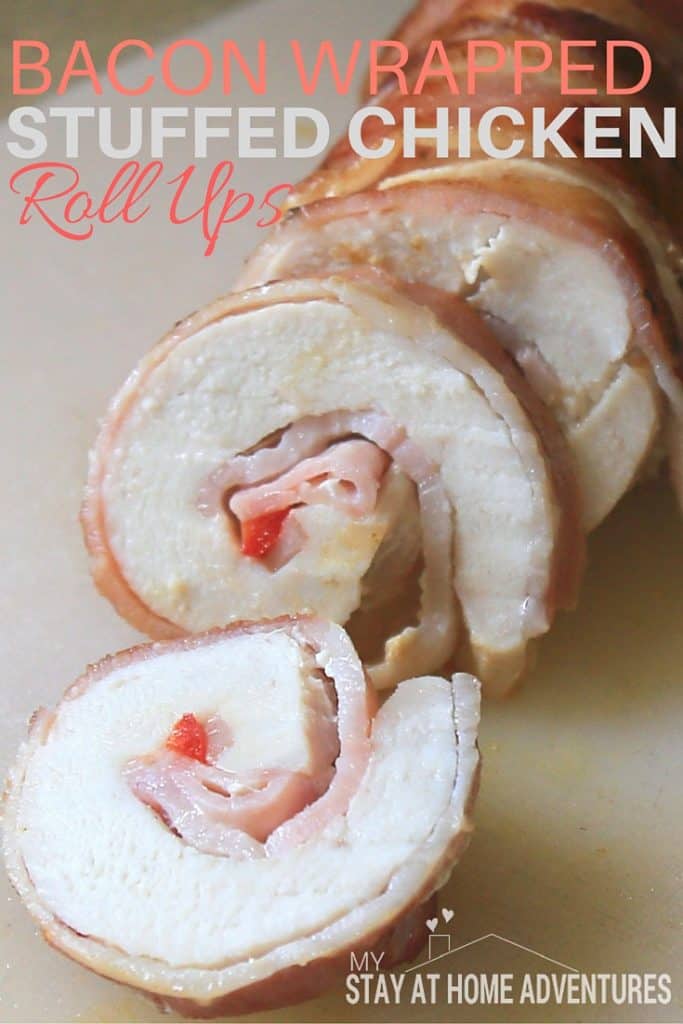 Bacon Wrapped Stuffed Chicken Roll Ups - Checkout this bacon wrapped stuffed chicken roll ups recipe that won't break the bank. Simple and so delicious your family will love it.