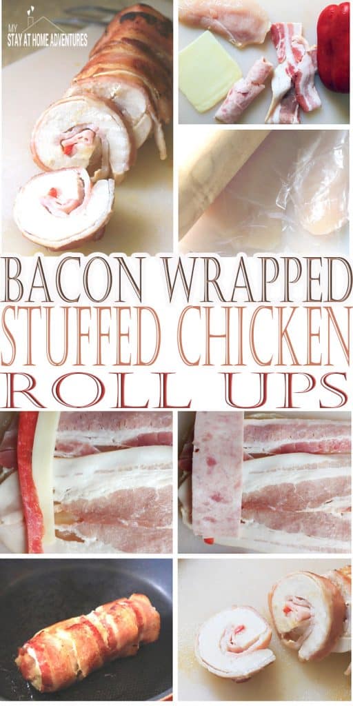 Bacon Wrapped Stuffed Chicken Roll Ups - Checkout this bacon wrapped stuffed chicken roll ups recipe that won't break the bank. Simple and so delicious your family will love it.