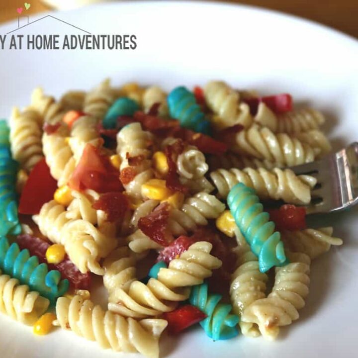 Red, White, and Bleu Cheese Pasta Salad