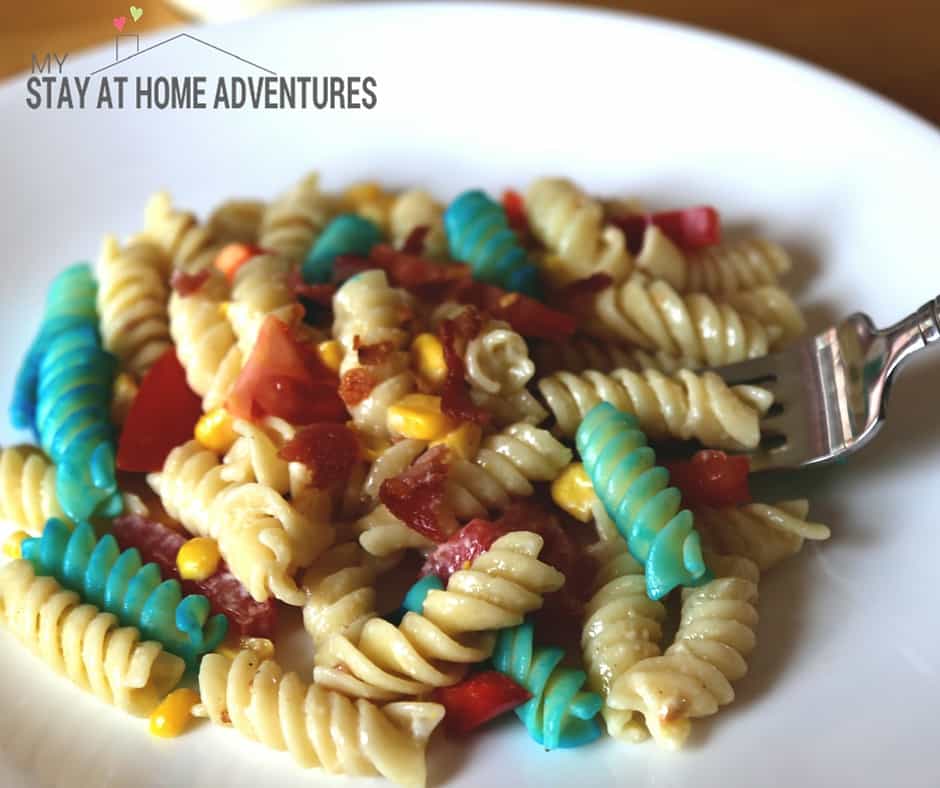 Red, White, and Bleu Cheese Pasta Salad