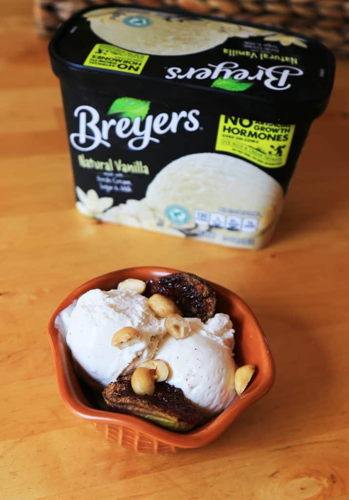 Let's celebrate Breyers 150th celebration with this amazing mouth watering Spice Roasted Figs with Hazelnuts and Vanilla Ice Cream.