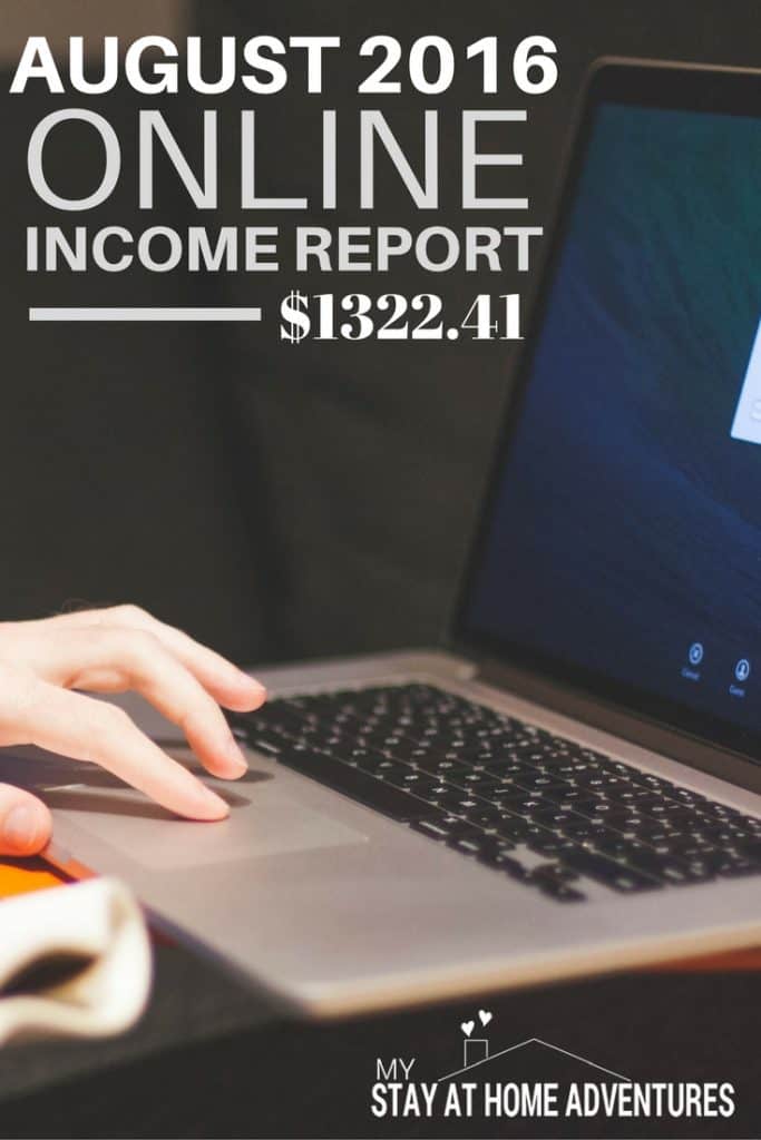 Learn how my month went and how I managed to pull over $1000 this month. August 2016 Online Income Report you will find my failures and my successes.