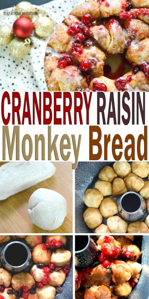 Delicious Cranberry Raisin Monkey Bread Recipe your family and friends will enjoy this holiday season. Learn how to make it this mouthwatering recipe!