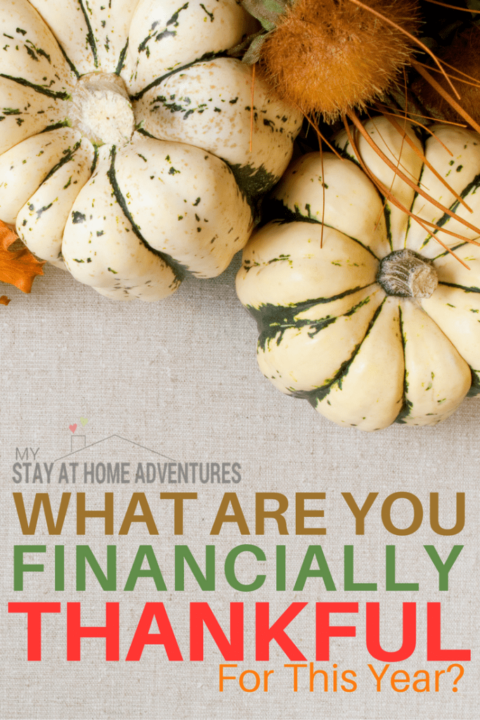 It is time for our yearly tradition and ask what are you financially thankful for this year, 2016. Read what we and our friends are financially thankful.