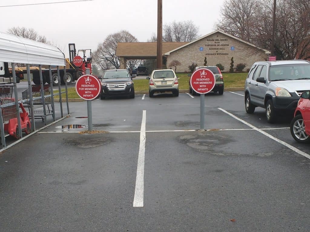 After I parked I didn't realize that they offered parking for members with infants! 