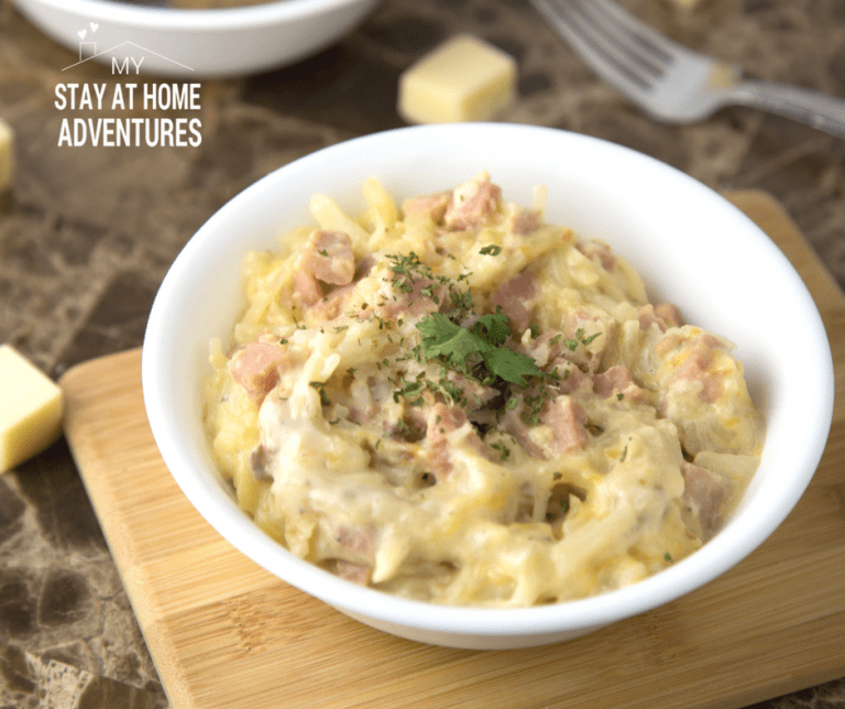 Cheesy Spam Hash Brown Casserole