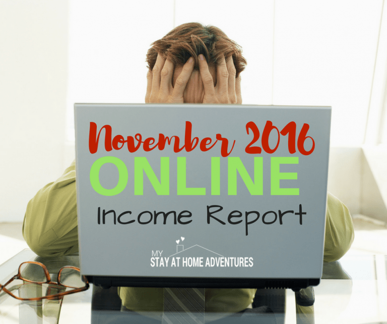 November 2016 Online Income Report