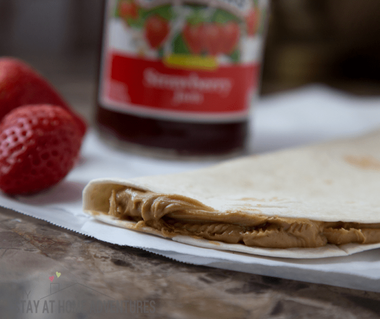 Easy Peanut Butter and Jelly Quesadilla in Five Minutes