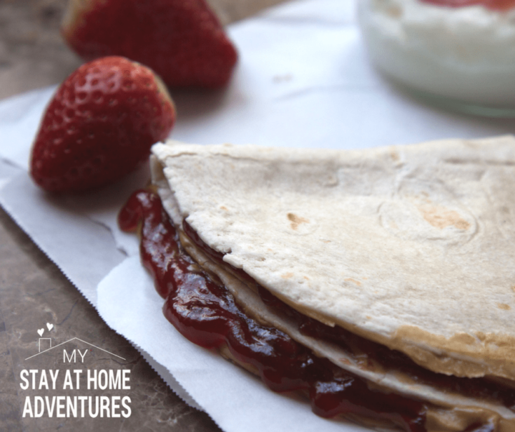 Peanut Butter & Jelly Quesadilla
