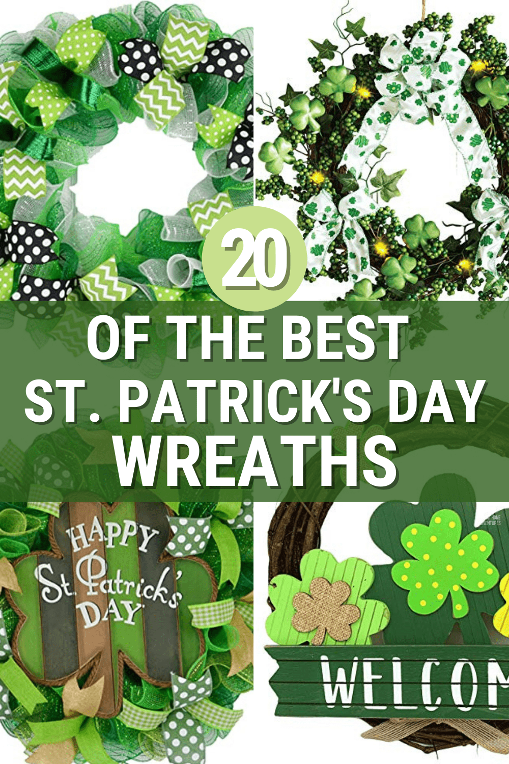 If you're looking for some ideas or inspirations for your St Patrick's Day wreath. We've gathered up 20 of the best from around the web. via @mystayathome