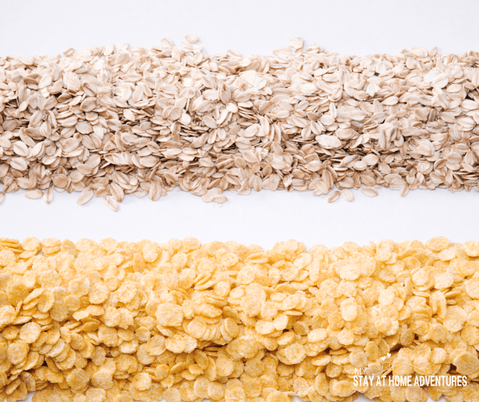 Oats is a great food pantry staple to stock up on that is budget friendly and used in many recipes.