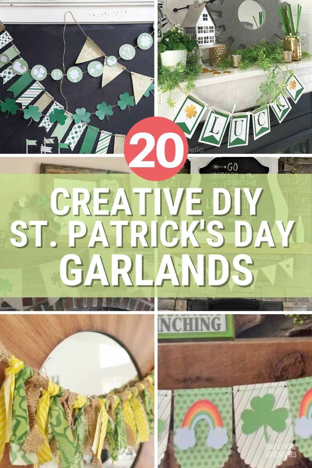 St Patrick's Day is just around the corner, and if you are looking for a DIY Garland, we got 20 Creative DIY St. Patrick's Day Garlands. via @mystayathome