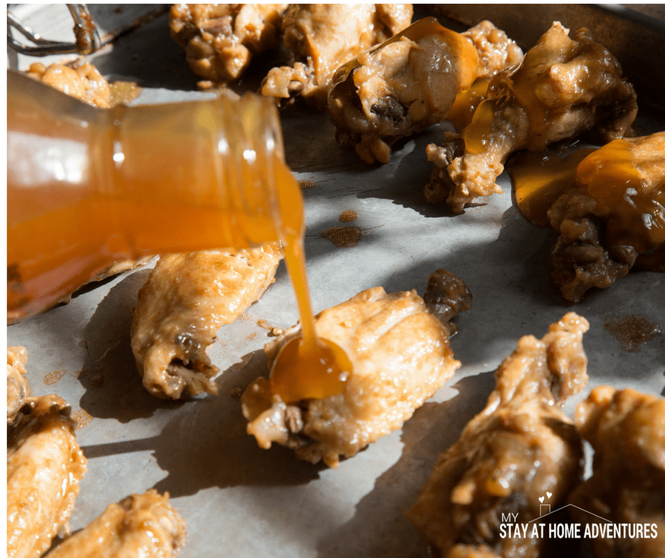 Instant Pot Chicken Wings - adding sweet and sour sauce