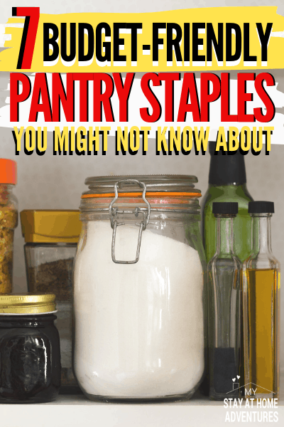 Food pantry staples on a budget