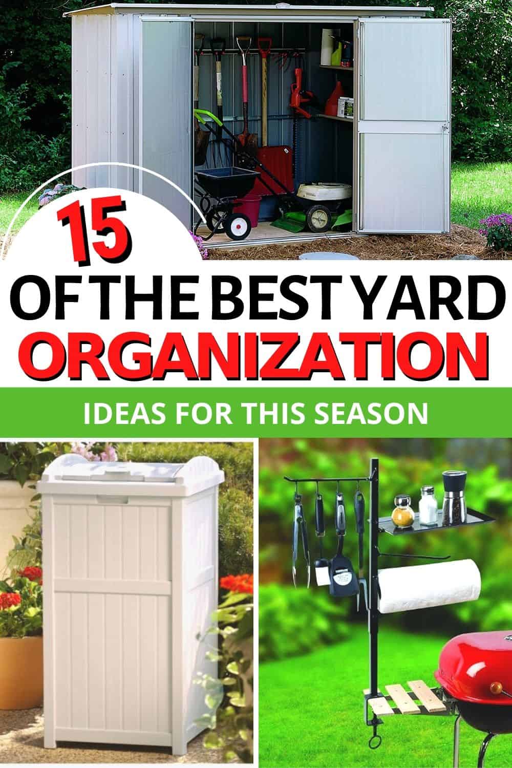 This spring, let's look at yard organization ideas to help take care of the exterior of our home. Get inspired by these ideas and start enjoying our yard. via @mystayathome