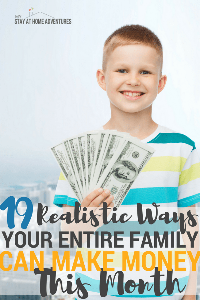 The entire family can make extra money and they can make over $500 in one month by doing this side hustles! Check these ideas and resources out.