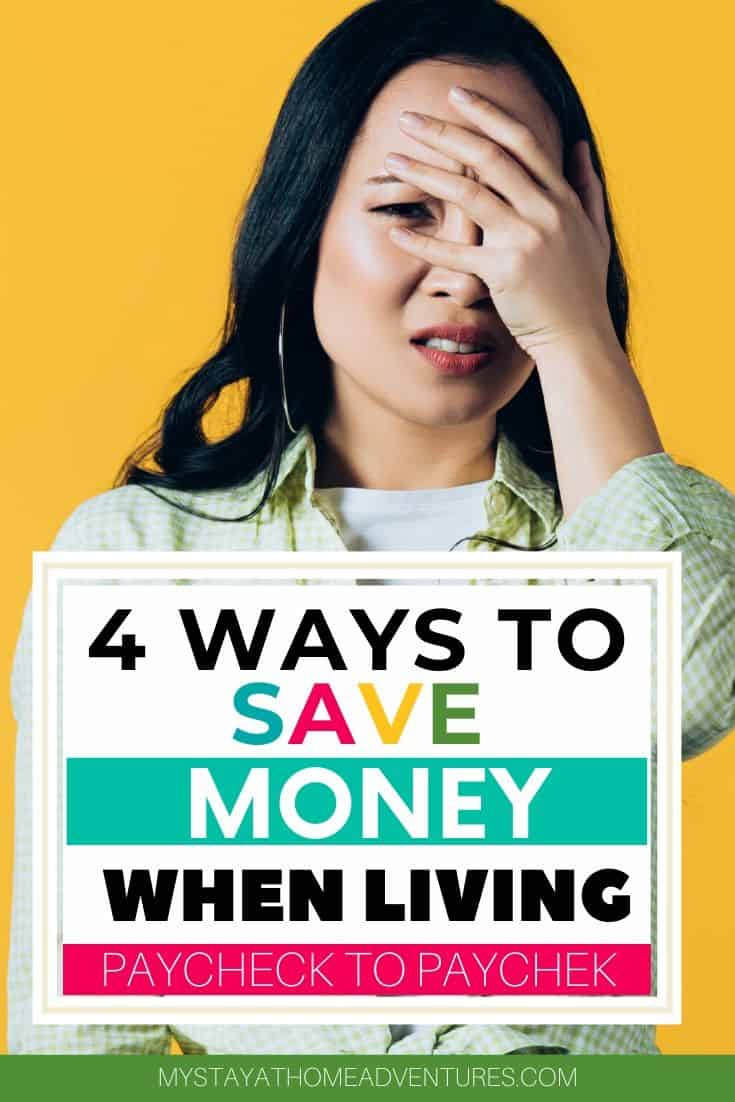 Learn how four tips will help you break the cycle of living paycheck to paycheck to start living life the way it was intended. via @mystayathome