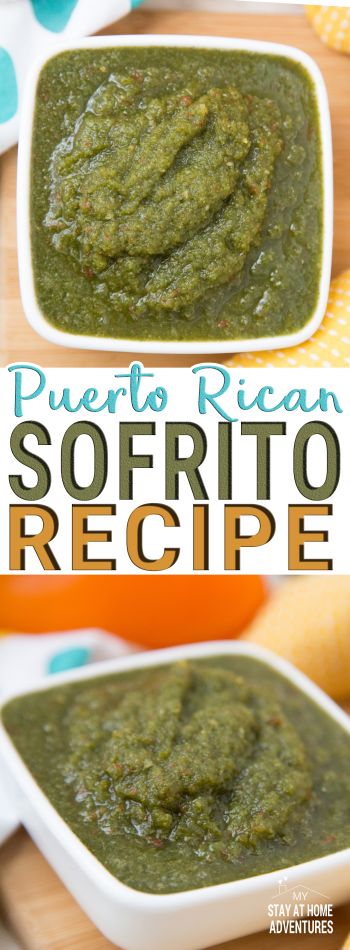 Learn what Puerto Rican sofrito is and what makes it different from the rest. Learn how to find culantro anywhere in the US and make this recipe at home. #sofrito #puertoricansofrito #sofritorecipe via @mystayathome