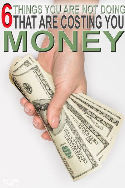 There are things you are not doing that are costing you money, lots of money! Learn what they are and what you can do instead. via @mystayathome