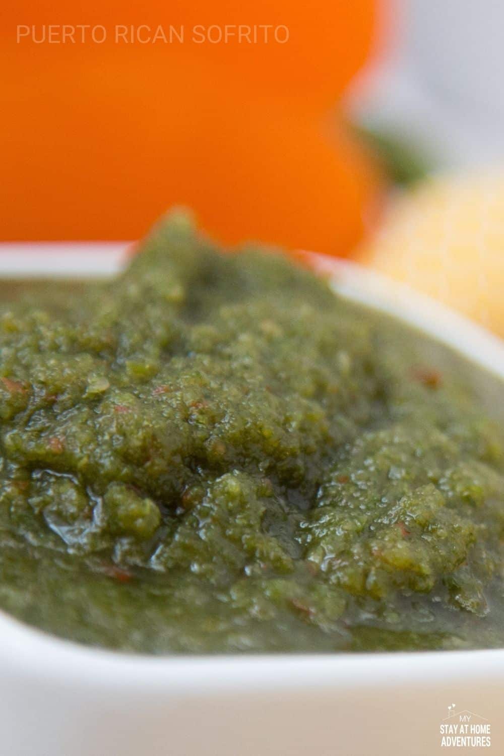 Learn what Puerto Rican sofrito is and what makes it different from the rest. Learn how to find culantro anywhere in the US and make this recipe at home. #sofrito #puertoricansofrito #sofritorecipe via @mystayathome
