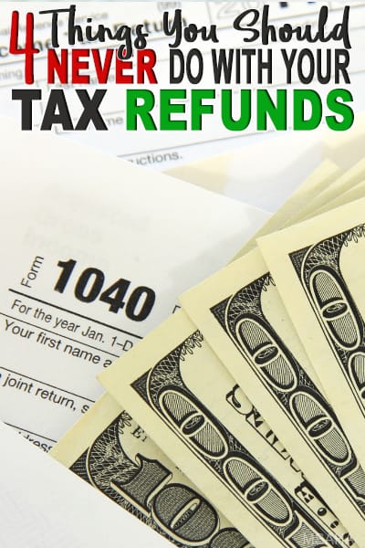 Federal tax refund season is here! If you are getting a nice chunk of federal tax refund and to help you control it we have 4 things you shouldn't.